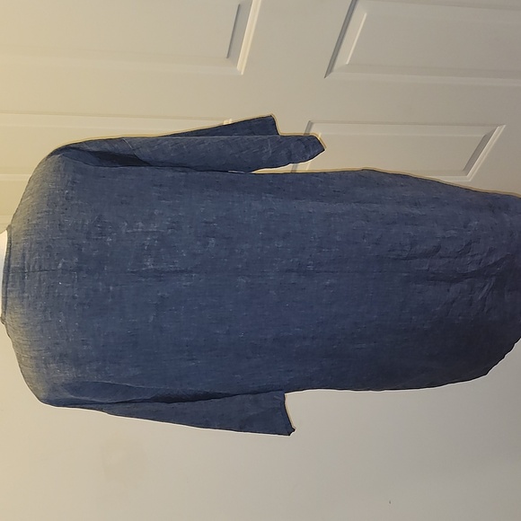 Bryn Walker Bingley  V-Neck Pockets Shift Dress Lagenlook - Picture 4 of 10